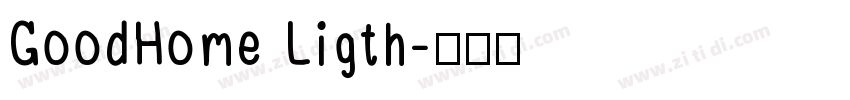 GoodHome Ligth字体转换